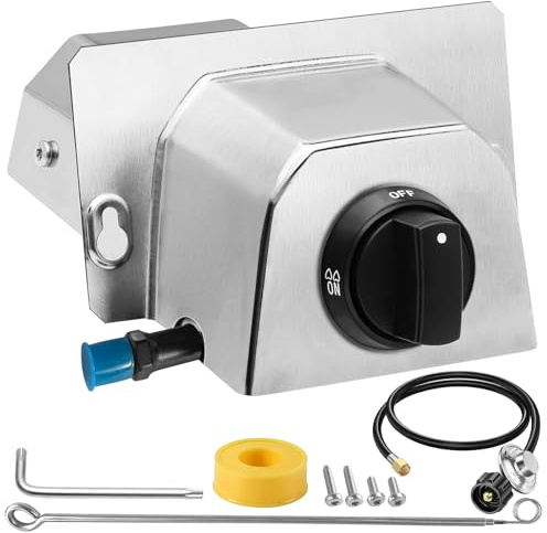 CSZKJXPA Accessoires de four à pizza, brûleur à gaz pour four à pizza Karu 12 et Karu 12G, comprend un tuyau de propane de 1,5 m avec régulateur de gaz, kit de conversion de propane pour four à pizza.