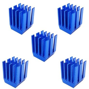 Aluminum Heatsink Radiator 3D Printer Parts Heat Sink For Cooling TMC2209 A4988 DRV8825 Stepper Motor Driver Module(5PCS Blue Heat Sink)
