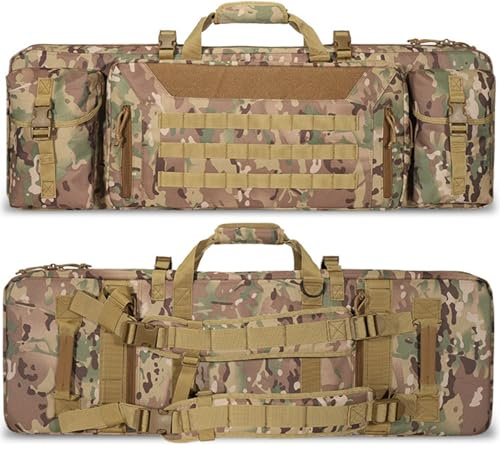 Custodia Doppia Per Fucile,Borsa Per Fucile M249,Imbottito,Softair,Spedizione,Zaino Per Fucili Da Caccia, Borsa Tattica Per Il Trasporto Di Armi Da Fuoco,Borsa Porta Armi Poligono C,36in/90cm