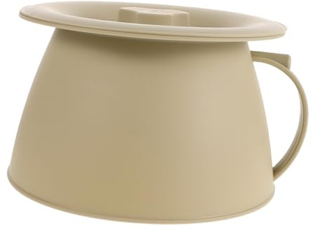HONITANO Orinal de Plástico con Tapa para Niños y Adultos, Recipiente Versátil y Fácil de Almacenar, Adecuado para Baño y Cuidado Hogar