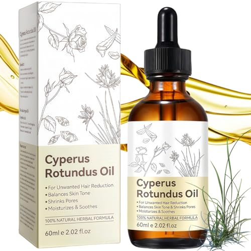 Cyperus Rotundus Oil for Hair Removal, Gentle & Effective Hair Removal Solution - Cyperus Rotundus Skin Serum for Smooth Skin, Anti-Hair Growth, Hydrates and Nourishing for Sensitive Skins