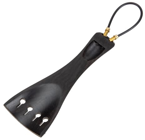 FUTUREORYY Ebony Violin Tailpiece Holz Saitenhalter Ersatz Robust Langlebig Praktisch Für Violine Musiker Zubehör