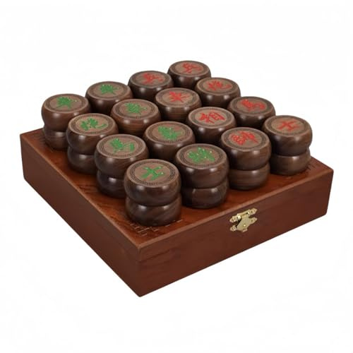 Scacchi cinesi (Xiangqi), Set da gioco tavolo in legno viaggio for dama Xiangqi 象棋, accessori casual for la casa