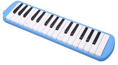 Generic Instrumento Musical Portátil Melódica de 32 Teclas para Principiantes con Elegante Diseño de Teclas Blancas y Negras para Todas las Edades, Liviano y Cómodo para una Fácil Portabilidad (BLUE)