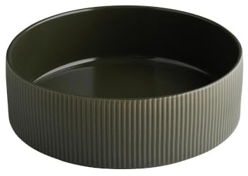 APS 19083 Cuenco THE GRID - Porcelana marrón barro, Ø 26 cm, 2,5 litros