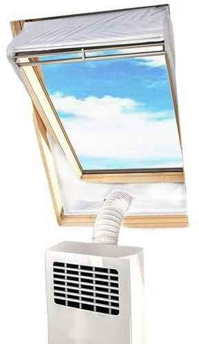 Qapayieg Kit de Sellado para Ventana de Aire Acondicionado Portátil - Accesorios de Sellado para Escape de Aire Acondicionado Portátil | Paño de Ventilación para Móvil - Para Hogar
