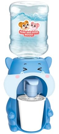 Dispensador de agua para niños, mini estilo de dibujos animados, enfriador de agua de escritorio, dispensador de bebidas multiestilo, ideal para dormitorio, hogar, cocina, de