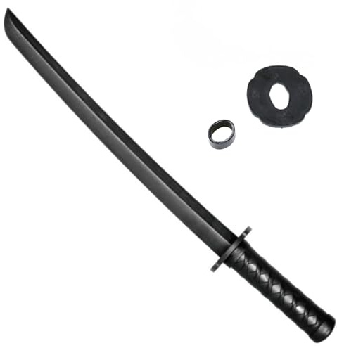 Sportech Italia - Shoto in polipropilene con Tsuba, per allenamento Arti Marziali Giapponesi Iaido Kendo Kenjutsu Wakizashi Kodachi Aikido