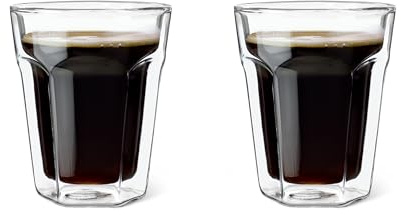 LEOPOLD Vaso doble pared vidrio Café, 2 piezas, Sonstige