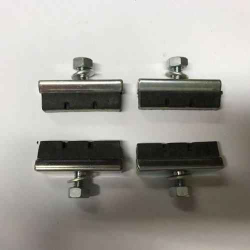 Bike-Parts RALEIGH RSW16 RIDERS GET BETTER WET WEATHER BRAKING ON STEEL RIMS 4x LEATHER BRAKE BLOCKS BRAKE PADS, BRAKE SHOES