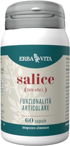 ERBA VITA Integratore Alimentare di Salice - 60 Capsule - Fonte naturale di silice che fvorisce il benessere dei capelli e delle unghie