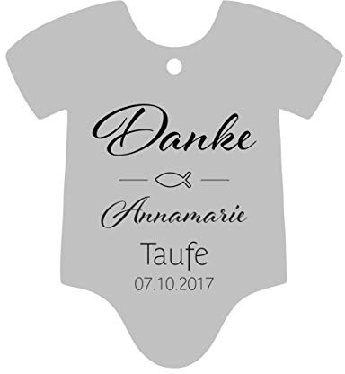 Geschenkanhänger Papieranhänger Tags Etiketten Taufe Geburt Personalisiert Danke