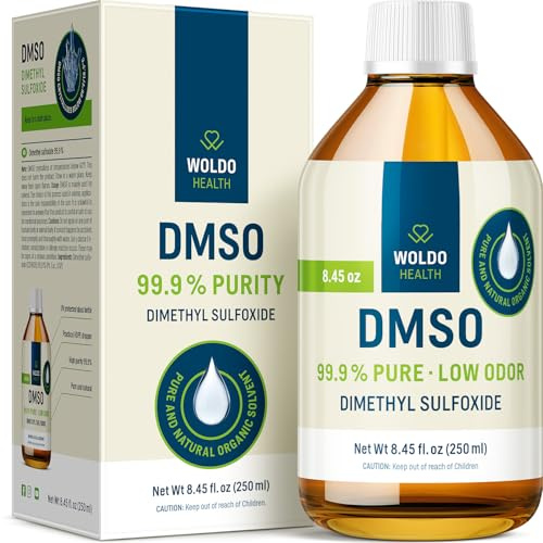 DMSO 99,9% farmacetisk kvalitet 250ml Dimetylsulfoxid – inklusive dropplås i brun glasflaska