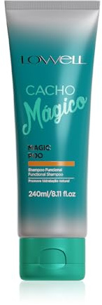 Lowell - Shampoo Cacho Mágico - Für Curly-Girl-Methode - Professionelle Pflege für Locken - Mit intensiver Feuchtigkeit - Ohne Sulfate - 240 ml