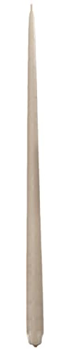 Stoff Nagel Juego de Velas de Cera de Color Beige, 29 cm, 150 Gramos