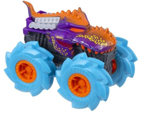 Hot Wheels Monster Trucks Twisted Tredz, Voiture à Friction aux Roues géantes Bone Shaker, véhicule échelle 1:43, Jouet pour Enfant, GVK38