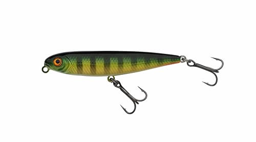 Berkley Pulse Slurp Angelköder, schwimmender Topwater-Köder, oberflächenharter Köder für Barsch, Wolfsbarsch, Köderfisch-Imitation, Salzwasser- und Süßwasser-Raubfischangeln, Mehrere Farben und Größen