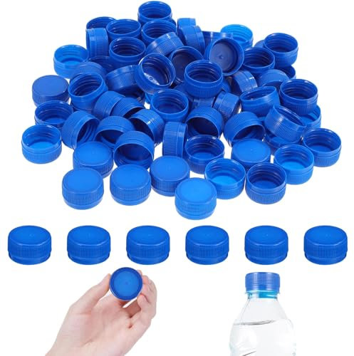 Healifty Plastic Bottle Caps, 100pcs 30mm Bottles Lids, Container Lids for DIY Craft Development of Childrens Intelligence