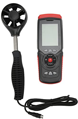 Digitales Anemometer, Hochgenaues Windgeschwindigkeits-Volumen-Temperaturmessgerät, Automatische Abschaltung, Zur Messung von Windgeschwindigkeit, Temperatur, Windchill