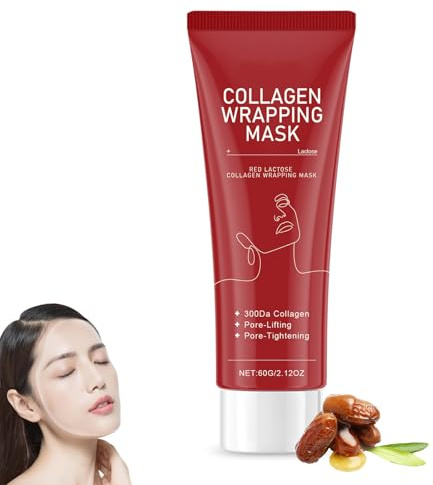Kollagen Peel Off Maske Gesicht, Kollagen Nacht Wrapping Maske, Wrapping Peel Off Gesichtsmaske, Straffendes Gesichtsmaske Anti-Aging Sheet Face Masks, Strafft Haut verbessert Elastizität