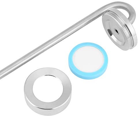 Brrnoo Kohlendioxid-Diffusor, CO2-Zerstäuber aus Edelstahl für Aquarienpflanzen, Liefert Präzise Blasen mit Hervorragender Auflösungsrate, und zu (L Yaguang