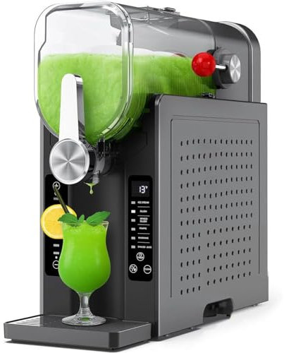 GAYAYAS Granitore, Macchina per Granite da 1,6 l, Macchina per Bevande for-zens, Non necessita di Ghiaccio, autopulente, Margarita ghiacciate, Cocktail, frullati, frappé, Gelato