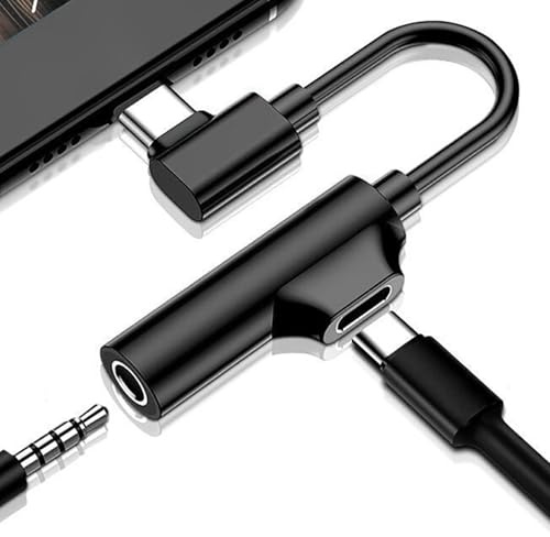 Generico Adattatore Jack and Charger - Adattatore auricolare Stereo Sound | Carica rapida con la migliore esperienza di ascolto. | Dispositivi USB 'adattatore auricolare Digital Audio