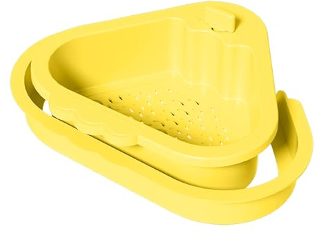 Cesta Colador Fregadero, Filtro De Cocina, Estante De Desagüe Fregadero, Diseño De Doble Capa, Inserto De Cesta Extraíble, 8.66x10.04x3.54 Pulgadas, Para Frutas De Apartamento De Basura De