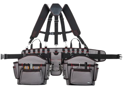 Ceinture à outils pour homme Pochette organisatrice de gilet utilitaire | Pochette organisatrice d'outils pour charpentiers Charpentier Menuisier Électricien Construction Jardinage Extérieur Intér
