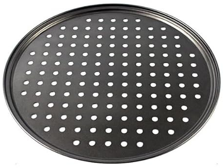 SkyjOy Plato Pizza Bandejas antiadherentes for Pizza, Bandeja for Hornear con Agujeros, Plato Hondo Redondo, Molde Bakewave, Herramientas de Cocina for el hogar(24.5cm with Holes)