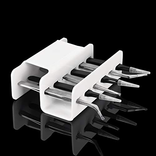 LUCKDANO Supporto per Pinzette in Acrilico Supporto per Extension per Ciglia - Resistente Scaffale per Pinzette a 6 Slot Facile Organizzazione degli Strumenti per Ciglia