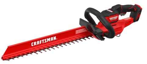 CRAFTSMAN V20 Brushless RP 22 in. Cordless Hedge Trimmer, Lightweight Bush Trimmer with Hedge Sweep Attachment, Up to 2X Power, Longer Runtime, Tool Only (CMCHT830B)