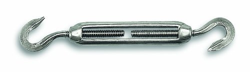 Chapuis TCI00 Spannschraube 2 Haken - Rostfreier Stahl - 50 kg - Für Kabeldurchmesser 6 mm