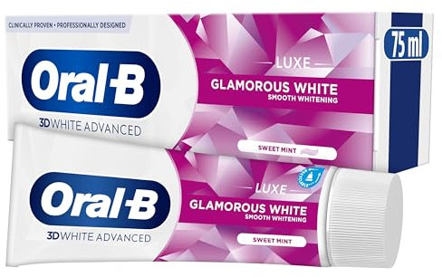Oral-B 3D Glamorous White Toothpaste, 75ml whitening toothpaste