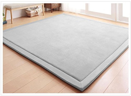 Loartee korallen Samtmatte, Teppich, als Krabbeldecke fürs Kind, Yogamatte und Übungsauflage geeignet