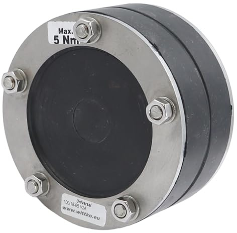WITTKOWARE 100mm Mauerdurchführung (DN100 Ringraumdichtung) für 1 Kabel oder Rohr mit Außendurchmesser 18 bis 65 mm (anpassbar durch Zwiebelringtechnik)
