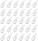 CZ Store Ganci Tenda |100 Pezzi|✮GARANZIA A VITA✮- Ganci a Uncino in Plastica, Bianchi 28x12mm - Gancio Appendi Tende, Tendine Scorrevoli, Tendaggi, Tende Da Doccia - Tende a Bastone e a Binario