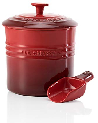 Le Creuset Steingut 61402170600099 Tierfutterbehälter, 1,9 l, Kirschrot