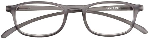 Isotoner Loupes de lecture mixte adulte branches flexibles confort, verres extra fins, +3.00, gris