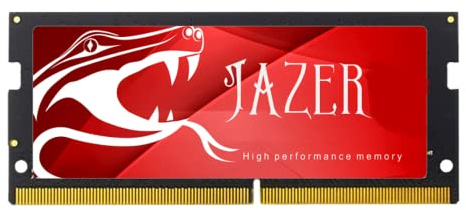 JAZER Memoria RAM DDR4 4GB 2400MHZ (PC4 19200) 260-Pin CL17 1.2V SODIMM Módulo de memoria portátil (negro)