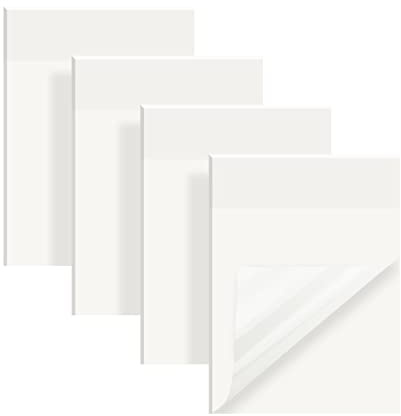 Vicloon Självhäftande anteckningar, 200 st transparent post klibbiga noter, vattentäta transparenta självhäftande anteckningar, 7,0 x 9,5 cm repeterbar användning, för kontor, hushåll och studenter