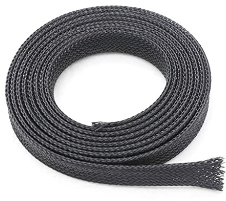 CABINE 2M Braided Sleeving,3~40Mm Insulated Wire Cable Protection Sleeve Flame Retardant Nylon Tube Cable Sleeves/2 Meter/40Mm