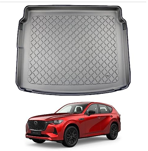 NOMAD Boot Liner Mat for Mazda CX-60 Plug-in Hybrid 2022+ | Premium Anti-Slip TPE Car Boot Protector Tray, Waterproof Raised Edge Trunk Mat, Easy Clean Cargo Floor Liner