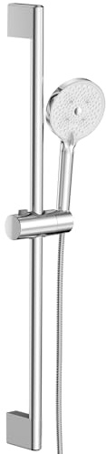 YEAUPE PRO Duschstange 70CM Mit Duschkopf, Brausestangenset Mit Handbrause, Schlauch 1,6M, Filter, Duschsystem für Badezimmer Chrom