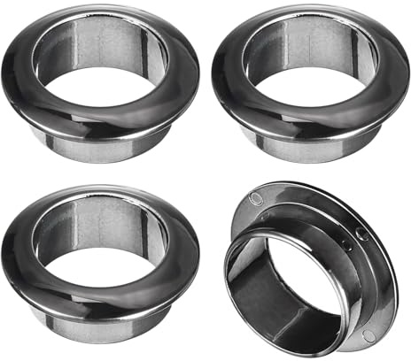 sourcing map 4Pcs Cable Hole Cover, 1 inch(25mm) ABS Office Desk Cable Wire Cord Grommet Cable Cord Organizer for Office Desktop Wire, Black