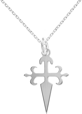 Cruz de Santiago de Compostela de Plata de Ley - Joyas Santiago de Compostela Plata de Ley