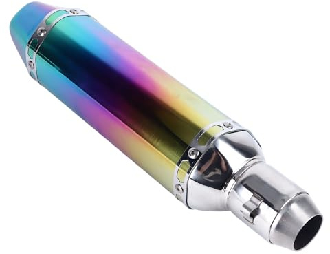 Tubo di Scarico per Motocicletta Custodia Colorata in Acciaio Inossidabile di Grande Cilindrata Prese Universali Terminale di Scarico per Tubo di Scarico per Moto 51 Mm