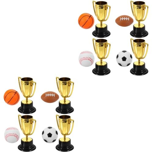 BESPORTBLE 2 Sätze - -trophäe Trophäendekor Talentshow-trophäe Pokal Trophäe Bänder Classroom Decorations Pokale Preisverleihungstrophäe Feier-trophäen- Plastik 4 Stück * 2