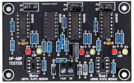 Gorise Modulo di prova amplificatore operazionale OP AMP Modulo di prova singolo OP AMP TL071 TL072 TL081 TL082