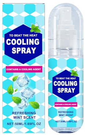 Spray Alivia Quemaduras Solares - Spray Refrescante Portátil 50ml - Loción Hidratante para Cuero Cabelludo, Rostro y Cuerpo - Niños y Adultos en Actividades al Aire Libre, Playa y Deportes